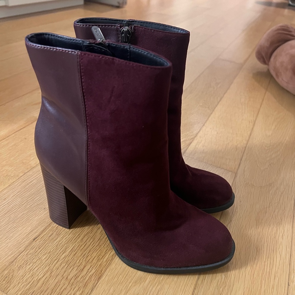 NEW Sam Edelman Burgundy Ankle Boots